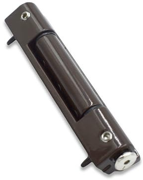 Brown UPVC Door Adjustable Butt Hinge Angled 115mm 13° Degrees