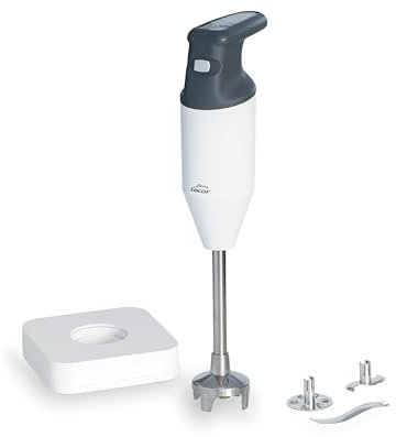 Lacor - 61664 - Batidora ProVite, de Precisión, 170W, 22.000 r.p.m, Cuchillas Intercambiables, Sistema Anti-Salpicaduras, Mango Ergonómico, Acero Inoxidable