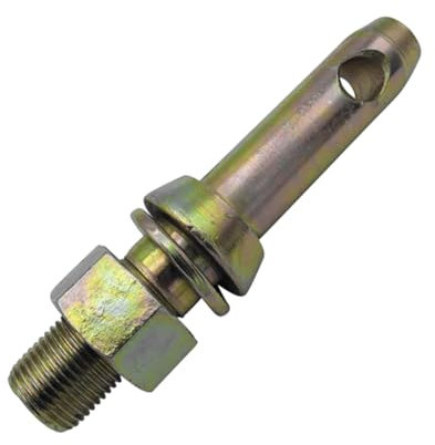 cyclingcolors Anhängerkupplung Unterlenkerbolzen Durchmesser 28 mm Kategorie 2 Traktor LKW Landmaschinen Piton Pin Estrich, Gewinde 1 1/8 x76mm