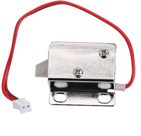 Gdfnmogo Serratura elettronica a solenoide 12 V per porta elettromagnete rilascio inclinato lumaca per armadio sicuro sistema di sicurezza domestica ultra-compatto