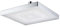 Cabezal de ducha cuadrado LED de 8 pulgadas con luz controlada por temperatura, cabezal de ducha cuadrado LED ABS, ducha de bajo consumo, cabezal de ducha de fácil instalación