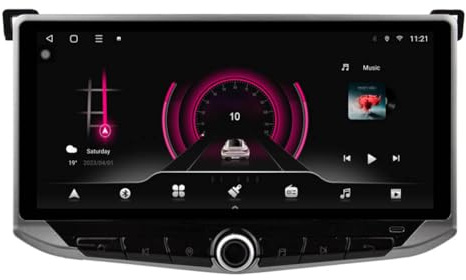 10,9 Zoll QLED Android Auto Multimedia Stereo für Toyota RAV4 2013-2018 Head Unit Radio GPS Navi WIFI BT Carplay SWC Telefonhalter Typ C Aufladen