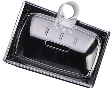 Modern Clear Soap Tray with Effluent Cavities Not Slide Base Impermeable Bathroom Addition Low Maintenance Substance Permanent Soap Dish