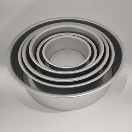 Neikafan Teglia Alluminio Tonda 6 Taglie 10/13/15/18/20/25 cm