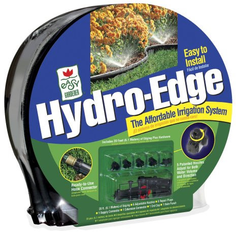Hydro Edge – Bewässerung Rasenkante 2 in 1 Beetbewässerung und Rasenkante in einem Variable steckbare patentierte Spritzdüsen Gartenbewässerung