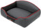Hobbydog LELIGRC9 Hundebett/Sofa/Korb Elite mit Kunstleder, Graphit/schwarz, L 65 x 50 x 24 cm
