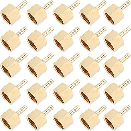 LTWFITTING Messing Fittings Anschluss 1/2 Innengewinde IG x 6 mm Schlauch (25 Stück)