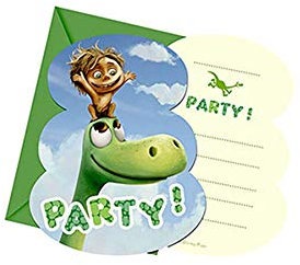 The Good Dinosaurier Party Einladungen, 6 Stück