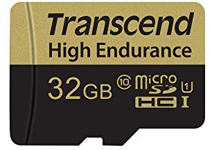 Transcend Carte Mémoire microSDXC 32 Go Haute Endurance TS32GUSDHC10V