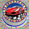 RED SPORTS CAR BIRTHDAY PARTY PRE-CUT 7.5 INCH EDIBLE ICING CAKE TOPPER DECORATION