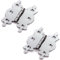 White Hinge Limited 10x Polished Chrome Butterfly Butt Hinges (5 Pairs)