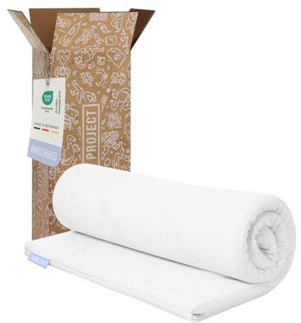 September Viscoschaum Topper 70 x 220 x 5 - RG50 Memory-Foam Weich - Made in Germany - Oeko-Tex - 60° Grad waschbar - 80x190