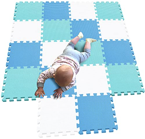 MQIAOHAM® 18 Stücke Baby puzzelmatten für Babys spielmatte Kinder puzzlematte Teppich G301018-101107108