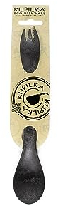 Kupilka Spork 225 - Long Outdoor Fork - Outdoor Crockery made of Organic Material - Recyclable, Black