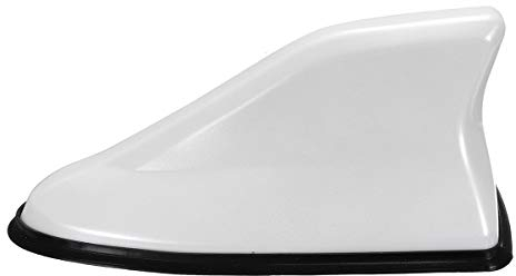 Viviance Universal Auto Shark Fin Dach Antenna Aerial Am Fm Radio Decorate - Weiß