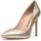 Castamere Scarpe col Tacco Donna Tacco a Spillo 10CM PU Oro Scarpe EU 38
