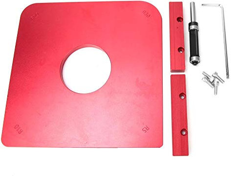 Gabarit de coin rond, pratique du bois délicate, montage formel et inversé Gabarit de coin de table de rayon de gabarit #2