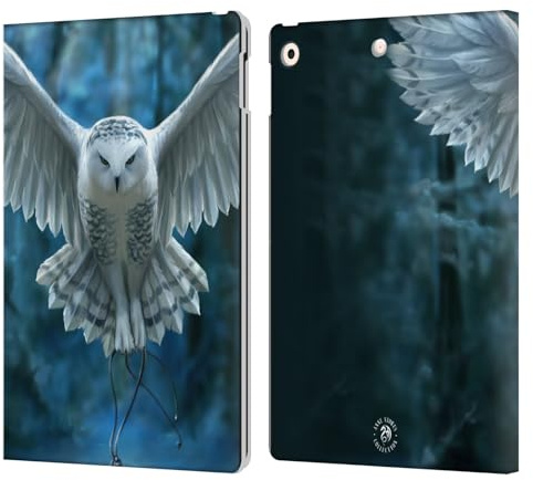 Head Case Designs Offizielle Anne Stokes Awake Your Magic Eule Leder-Wallet-Hülle Kompatibel mit Apple iPad 10.2 2019/2020/2021
