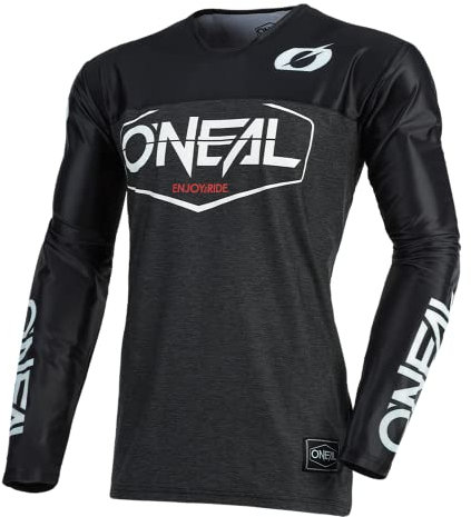 O'NEAL | Motocross-Trikot | Enduro Motorrad | Schnell trocknendes Performance-Material, Mit großer Bewegungsfreiheit, Slim Fit Schnitt | Jersey Mayhem Hexx | Erwachsene | Schwarz | Größe S