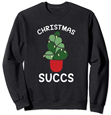 Noël plante succulente drôle de Noël Sweatshirt