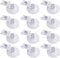 ZYHDFH 12 Stück Saugnapf Klammer Transparent Saugnapf Clips Wand Saugnapf Clip Kunststoff Clip mit Saugnapf Halteklammern Saughaken für Bad/Büro/Küche/Einkaufszentrum/Aquarium