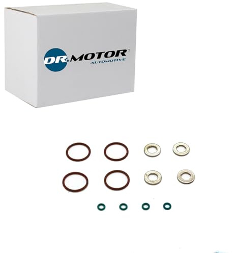 DR.MOTOR AUTOMOTIVE DRM0830S Dichtungssatz Einspritzdüse Kompatibel mit VW Golf 6 5K1 059130519 WHT000884 WHT005302