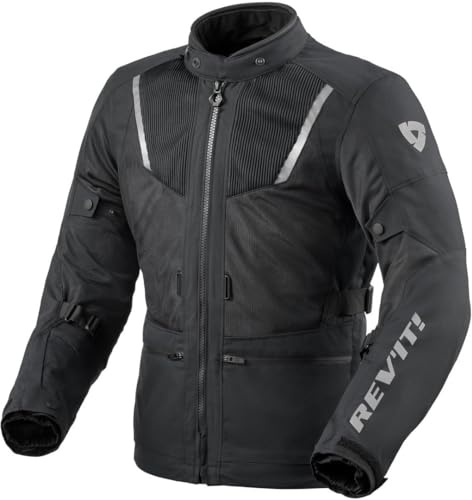 REV'IT! Revit Levante 2 H2O Motorrad Textiljacke, schwarz, L