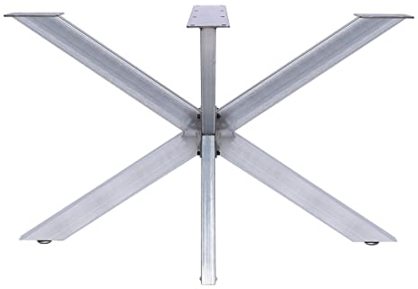 Bc-elec - 407003-N TISCHGESTELL Kreuzgestell Spider lackiertem Stahl 120x68x71 Tischkufen Möbelgestell Tischbeine