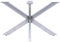 Bc-elec - 407003-N TISCHGESTELL Kreuzgestell Spider lackiertem Stahl 120x68x71 Tischkufen Möbelgestell Tischbeine