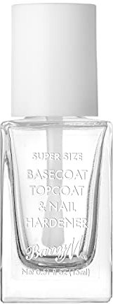 Barry M Super Size All in One Nail Paint Top Coat, Base Coat & Nail Hardener | Clear Gloss