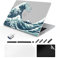 TeDaWen Compatibile MacBook Air 13.6 pollici Custodia 2022-2025 Modello di rilascio: chip A3240 M4 A3113 M3 A2681 M2, custodia rigida per laptop con motivo stampato per MacBook Air 13.6, onde A8
