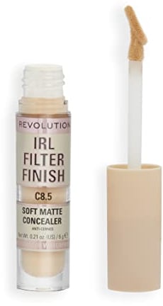 Makeup Revolution, IRL Filter Finish Concealer, Mittlere bis volle Deckkraft, C8.5, 6g