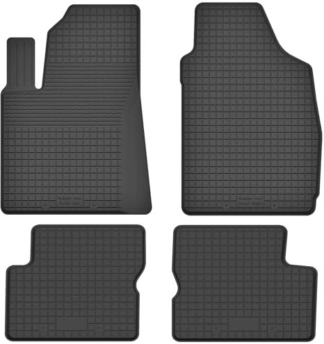Gummimatten Gummi Fußmatten Satz für FIAT 500 (ab 2007) / Ford KA MK2 II (2008-2016) - Hoher Rand 15 mm