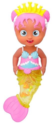 BLOOPIES Shimmer Mermaids Julia – Sammlerstück Bad- und Wasserspielzeug Eine Meerjungfrau, die Wasser spritzt und Blasen Macht! Geschenk Spielzeug für Mädchen und Jungen ab 18 Monaten