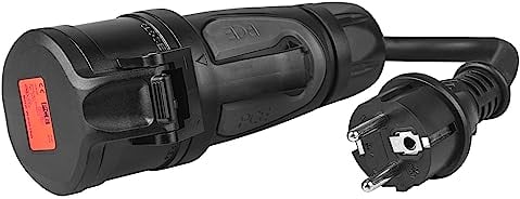 Green Cell Adapter von Rot 16A 400V CEE Kupplung 5-Polig Steckdose auf Schuko 230V Stecker IP44 3x2.5 mm2