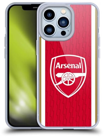 Head Case Designs Officially Licensed Arsenal FC Home 2023/24 Crest Kit Soft Gel Case Compatible With Apple iPhone 13 Pro