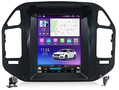 YLOXFW Android 12.0 Autoradio 2 Din Stereo con 4G WiFi DSP Carplay per M-itsubishi Pajero V60 V68 V73 1999-2011 GPS Navi 10.4 Pollici Schermo Tablet Lettore Multimediale FM BT Receiver,Nero,TS2