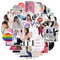 MefoAr 50pcs Singer Aufkleber Pop Star, Musical Vinyl Aufkleber Gepäck Notebook Handy Flasche Auto Wand DIY Wasserdicht Aufkleber Fans Geschenke Kunst Bild (A,50 Pcs)