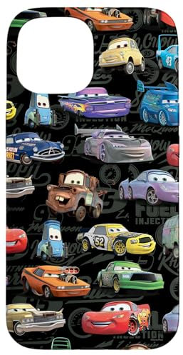 iPhone 15 Disney PIXAR Cars Pattern Print Case