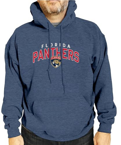 Wright & Ditson NHL Powerplay Kapuzen-Sweatshirt für Erwachsene, Unisex, Baumwoll-Polyester-Fleece, ohne Etikett und bequem, Marineblau, XX-Large