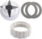 JOBOUND Cuchilla for batidora for Hamilton Beach, Piezas de Repuesto for batidora con tapón de Rosca y Junta de Goma, Color Blanco Accesorios para Bloques exprimidores