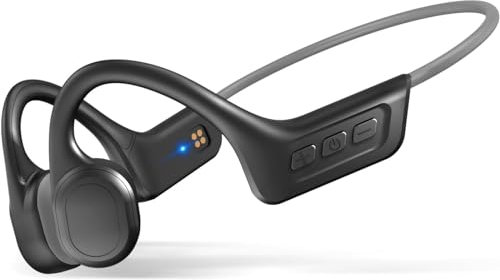 Bone Conduction Headphones,Upgrade IPX7 Waterproof Running Headphones,Open ear Bluetooth 5.3 Sport earphones Built-in Mic,10H Playtime for Cycling,Gym,Hiking,Workout. (Gray)