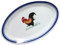 LABRIMP 1Stk Hahn Platte Geschirr servieren Heimgeschirr Snack-Servierplatte Hot-Pot-Tablett Vorspeisenteller nettle goldhochzeit ital Besteck Hot-Pot-Gericht Obstsalatteller Keramik Weiß
