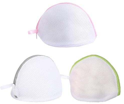 3 PCS Bra Wash Bag, Bra Bags for Washing Machine, Zipper Bra Wash Machine Bag for Bras, Underwear & Socks