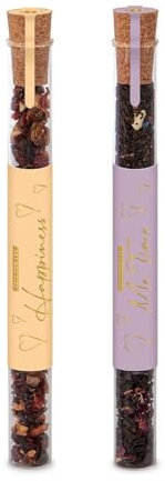 2er-Set Tee | fruchtig-süß & herb-aromatisch | Früchtetee & Schwarztee | Geschenk für Frauen, Freundin und Beste Freundin | Geschenk gegen Stress | Zur Erholung & Entspannung