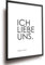 Lineo® Personalisiertes Liebes-Poster; Romantisches Geschenk mit Namen & Datum – Individuelles Wandbild für Paare für Hochzeit & Jahrestag (Ich liebe uns, 30L x 21B cm, Gerahmt)