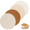 4 Pièces Dessous de Plat en Fil de Coton,Dessous De Plat Ronds Tressés Tapis Porte Casseroles, Ronds tressés - pour casseroles, 4 Couleurs poêles et Assiettes,Tapis Isolant pour Home Kitchen