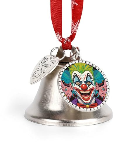Weihnachtsschmuck Glocke Hängende Seil Metall Dekorative Glocken Clowns Gedruckt Weihnachtsbaum Dekorationen für Hochzeiten Partys und Weihnachtskränze Home Decor