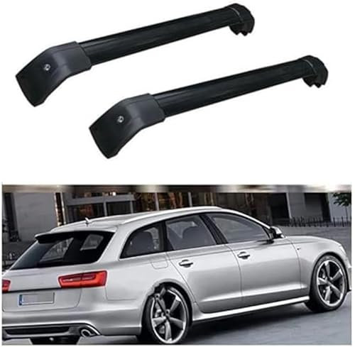 CaoYH Dachgepäckträger Dachträger Kompatibel Für Audi A6 Avant 2011-2018 Transport Einer Dachbox Fahrradträger Aluminium Dachträger Relingträger