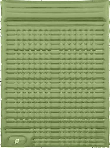 OTHWAY Isomatte Selbstaufblasend 2 Personen,12cm Dicke Camping Luftmatratze mit Integrierten Kopfkissen Outdoor, Campingmatte Schlafmatte Ultraleicht mit Fußpumpe für Wandern,Reise,Strand,195x138x12cm